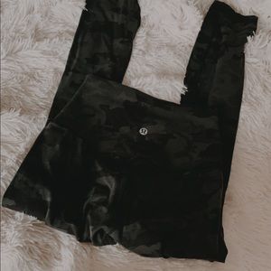 Green Camo leggings align 7/8 25 inches